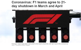 F1夏休期提前至3、4月份，方便赛季开始后尽可能多进行比赛