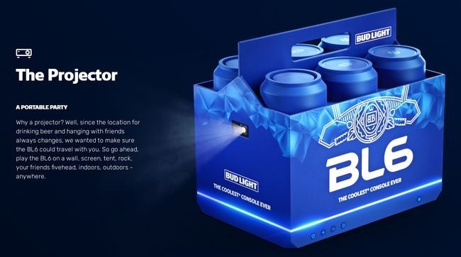 百威推出可以冰啤酒的游戏主机Bud Light BL6