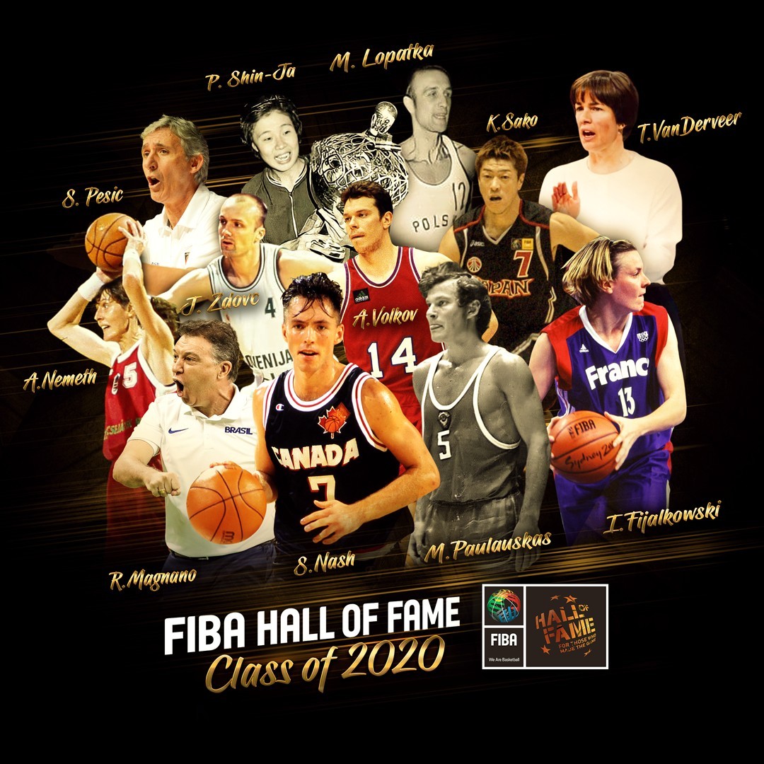 2020年FIBA篮球名人堂名单公布，“风之子”纳什领衔入选
