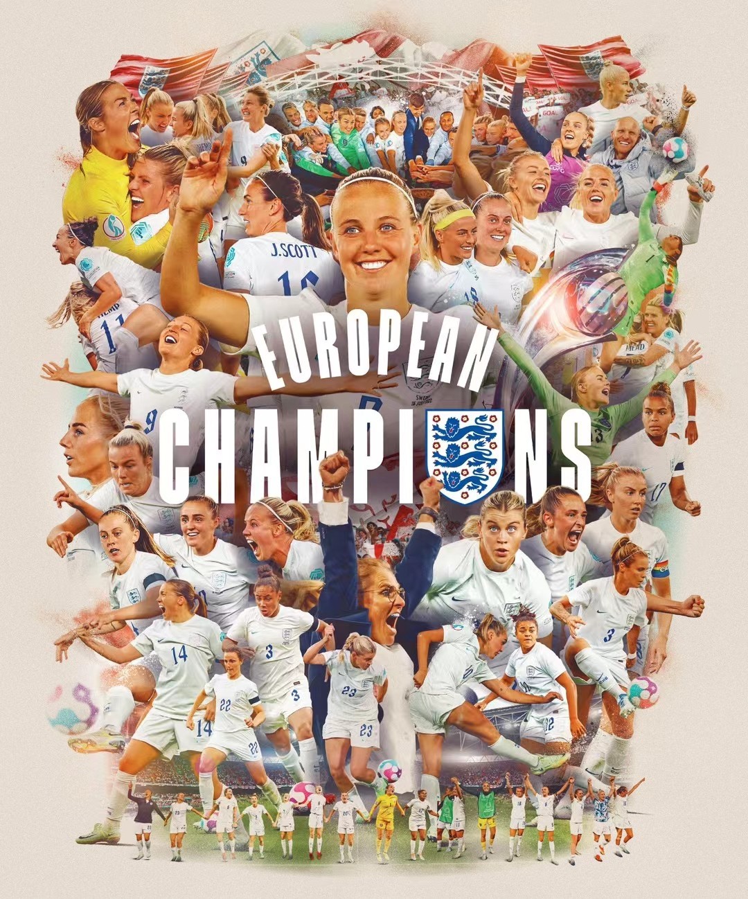 英格兰女足加时2-1击败德国女足，队史首夺欧洲杯冠军