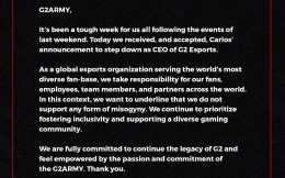G2官方：G2创始人Carlos正式宣布卸任CEO一职