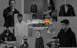 意大利时尚品牌HERNO成为巴萨官方正装合作伙伴