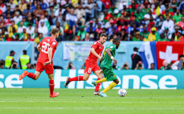 世界杯-恩博洛一球制胜 瑞士1-0喀麦隆