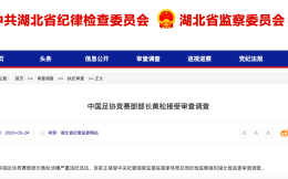 中国足协竞赛部部长黄松、中国足协纪律委员会主任王小平被查