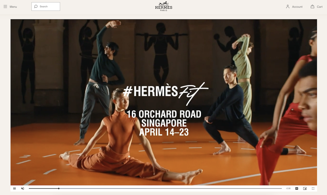 爱马仕将于新加坡推出HermèsFit健身快闪店