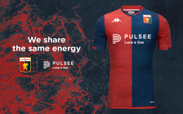 意大利能源品牌Pulsee Luce e Gas成为热那亚球衣胸前广告赞助商