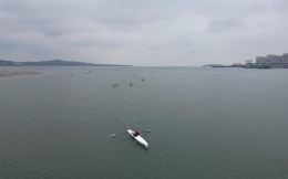 2023亚洲海岸赛艇大师赛在青岛西海岸新区鸣笛开赛