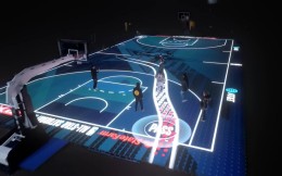 Buff加满!德甲首秀后，LED玻璃运动地板将亮相NBA全明星周末